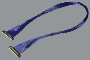 定制生产替代I-PEX CABLINE®-SS系列82069-100B-02-D极细同轴线束组件