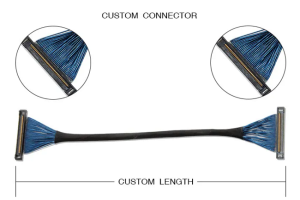 I-PEX 82890-100B-02-D 40AWG极细同轴线束高速显示应用解析