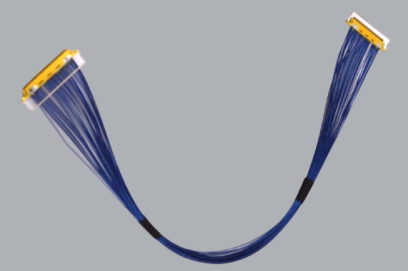 定制生产替代I-PEX CABLINE®-VS系列82067-100B-02-D极细同轴线束组件