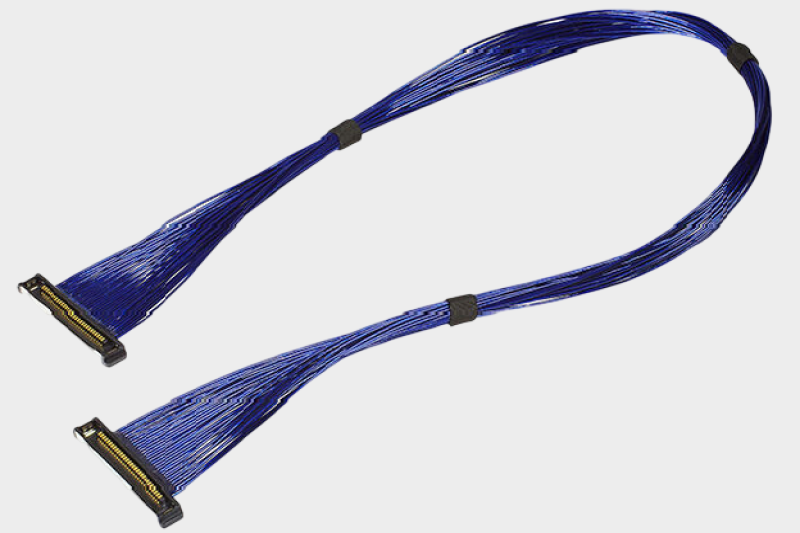 I-PEX 81466-100B-02-D 20878-040T-01 0.4mm连接器极细同轴线束替代品