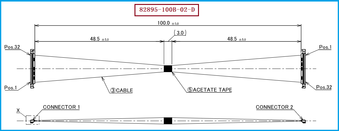 I-PEX 82895-100B-02-D极细同轴线束 I-PEX 82895-100B-02-D极细同轴线束