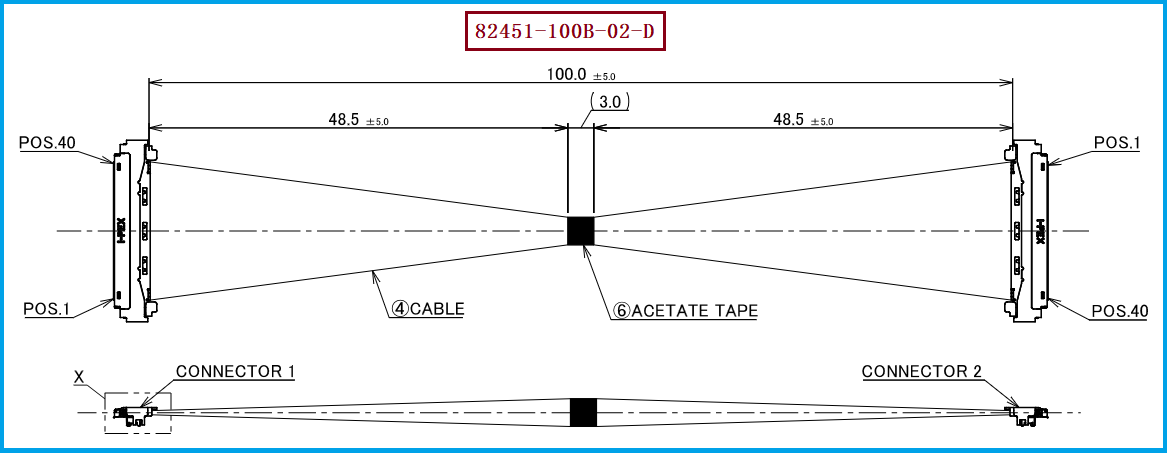 I-PEX 82451-100B-02-D极细同轴线束 I-PEX 82451-100B-02-D极细同轴线束